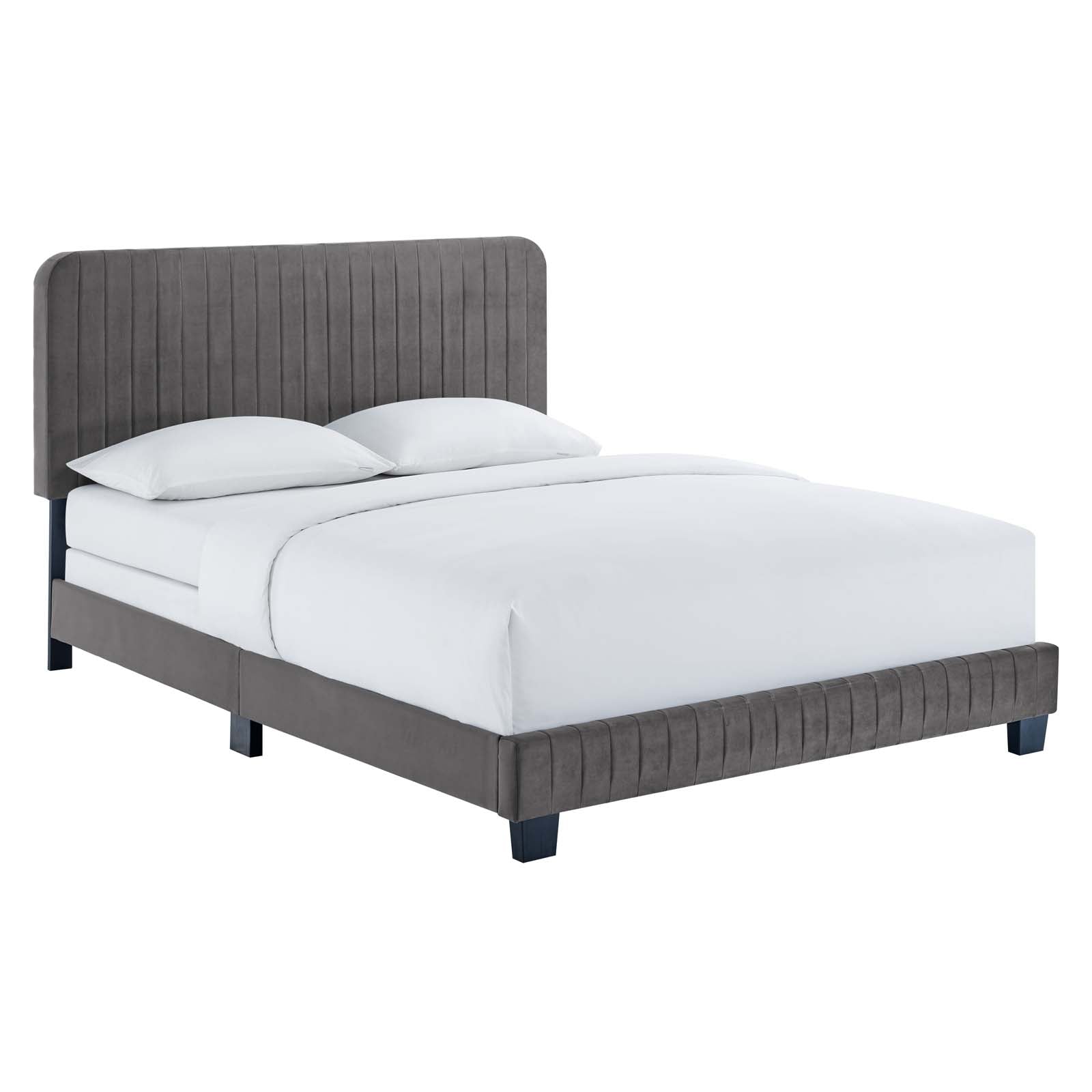 Celine Channel Tufted Performance Velvet Twin Bed by Modway