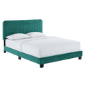 Celine Channel Tufted Performance Velvet Queen Platform Bed by Modway