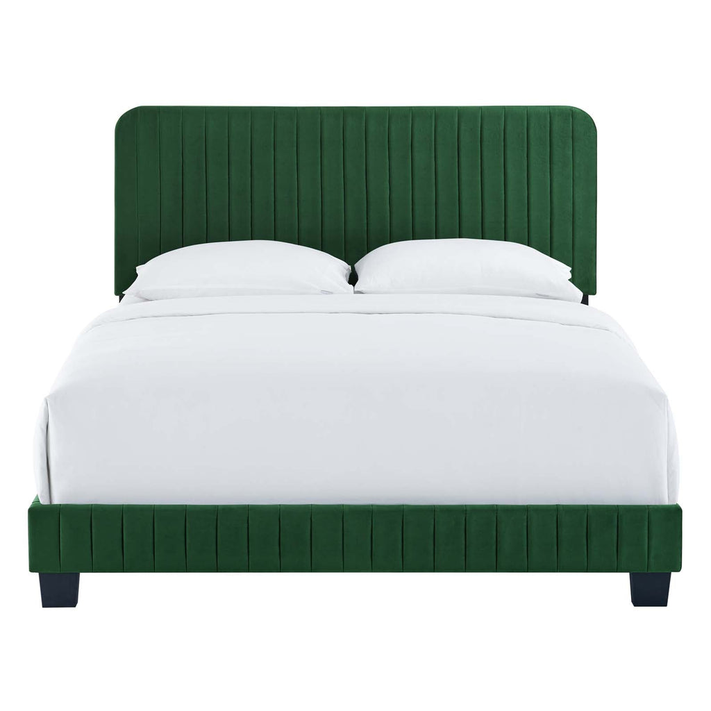Celine Channel Tufted Performance Velvet Full Platform Bed by Modway