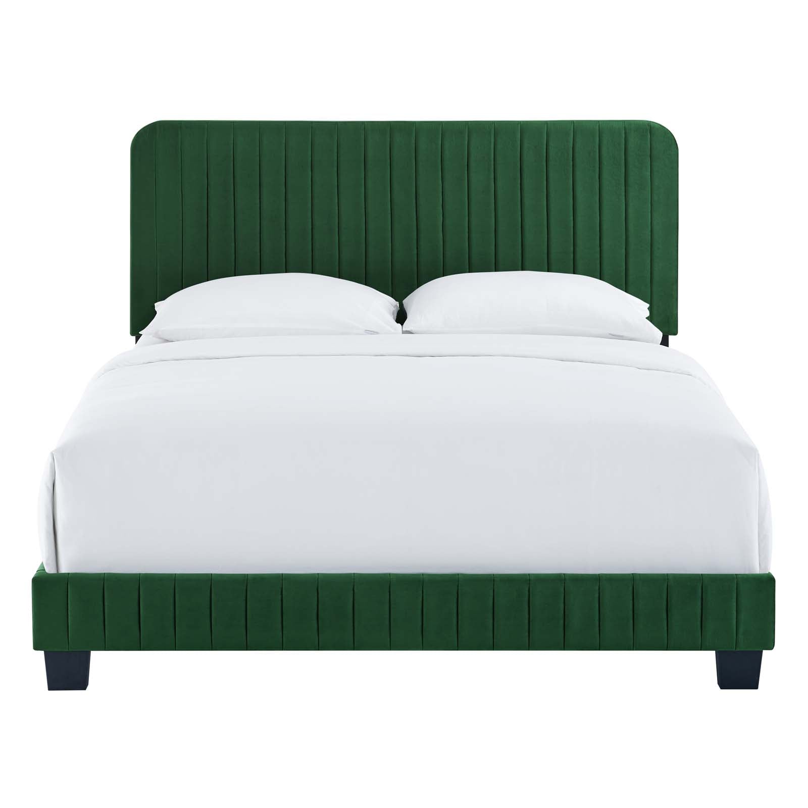 Celine Channel Tufted Performance Velvet Full Platform Bed by Modway