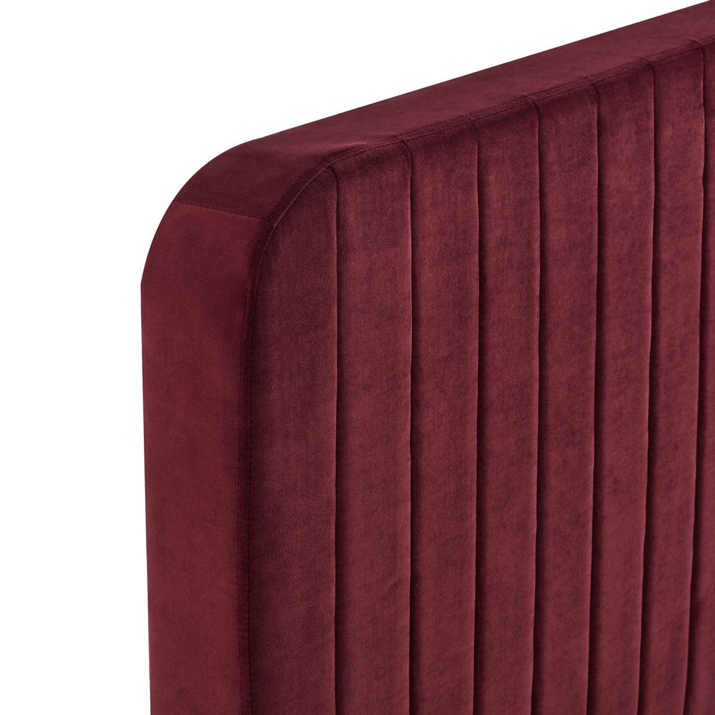 Celine Channel Tufted Performance Velvet Full Platform Bed by Modway