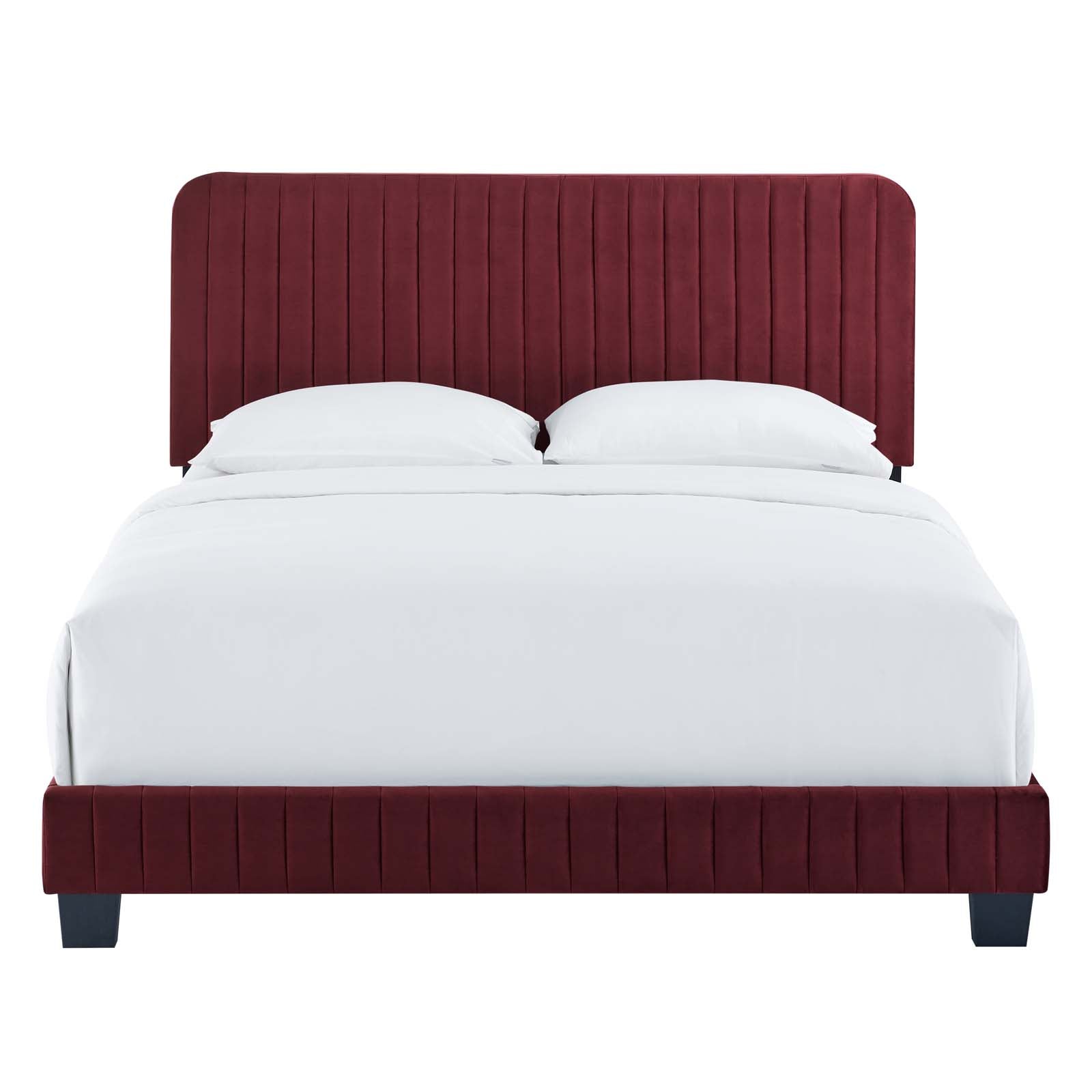 Celine Channel Tufted Performance Velvet Full Platform Bed by Modway