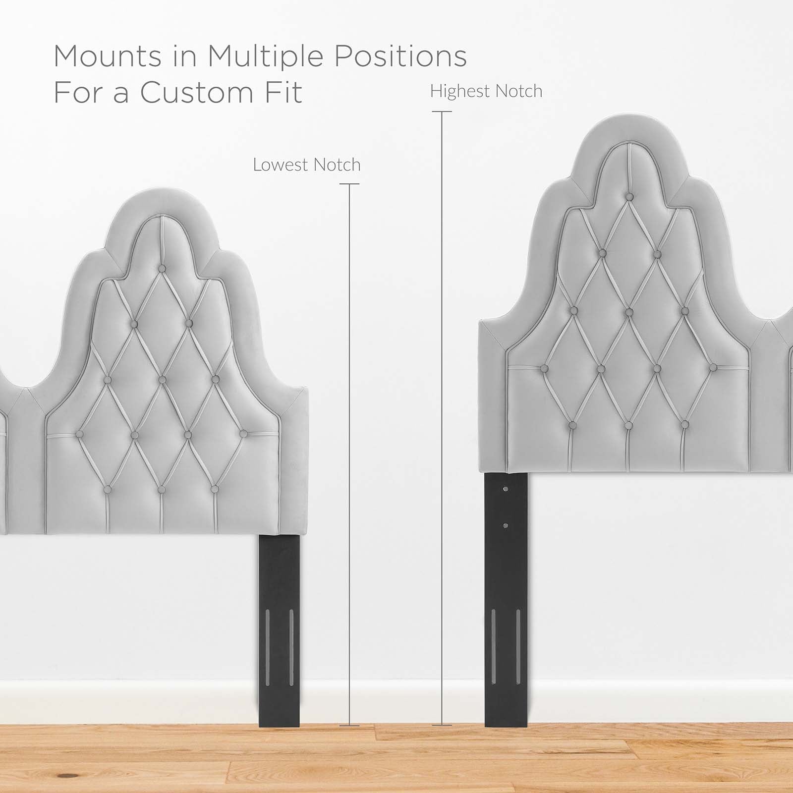 Augustine Tufted Performance Velvet Twin Headboard by Modway
