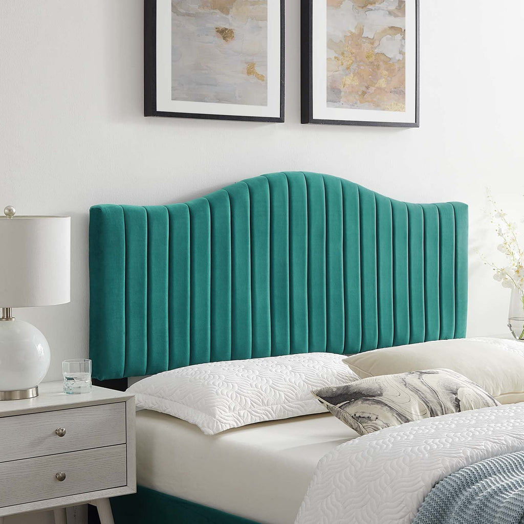 Brielle Channel Tufted Performance Velvet Twin Headboard by Modway