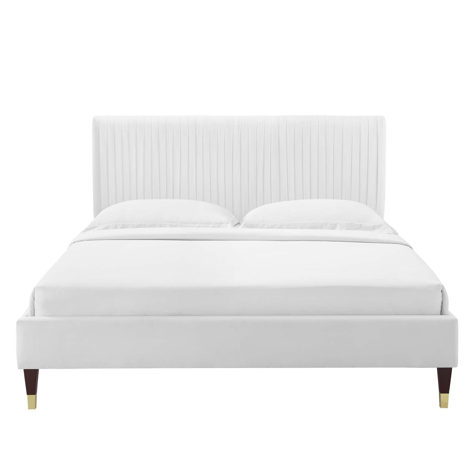 Peyton Performance Velvet Queen Platform Bed by Modway