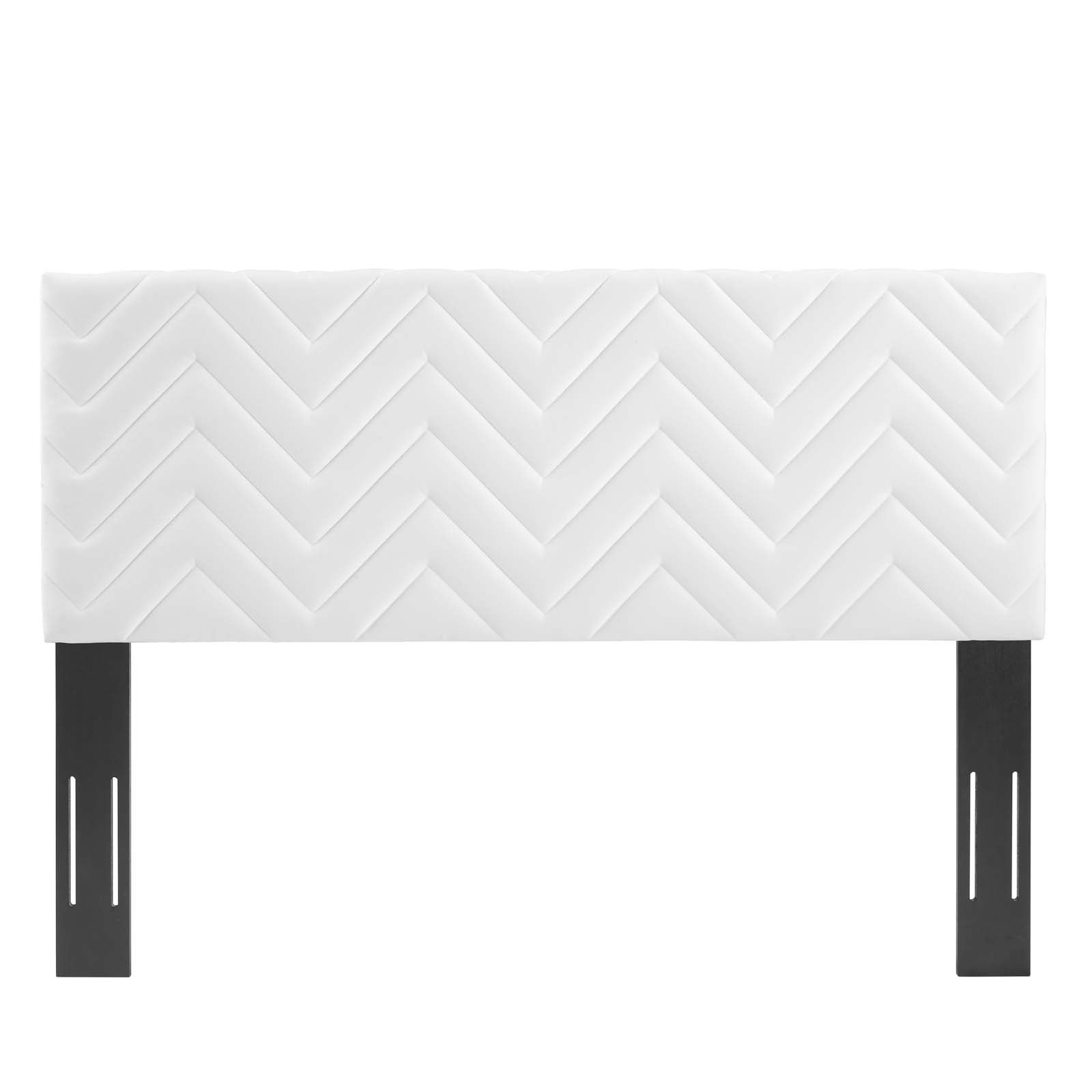 Mercy Chevron Tufted Performance Velvet Twin Headboard by Modway