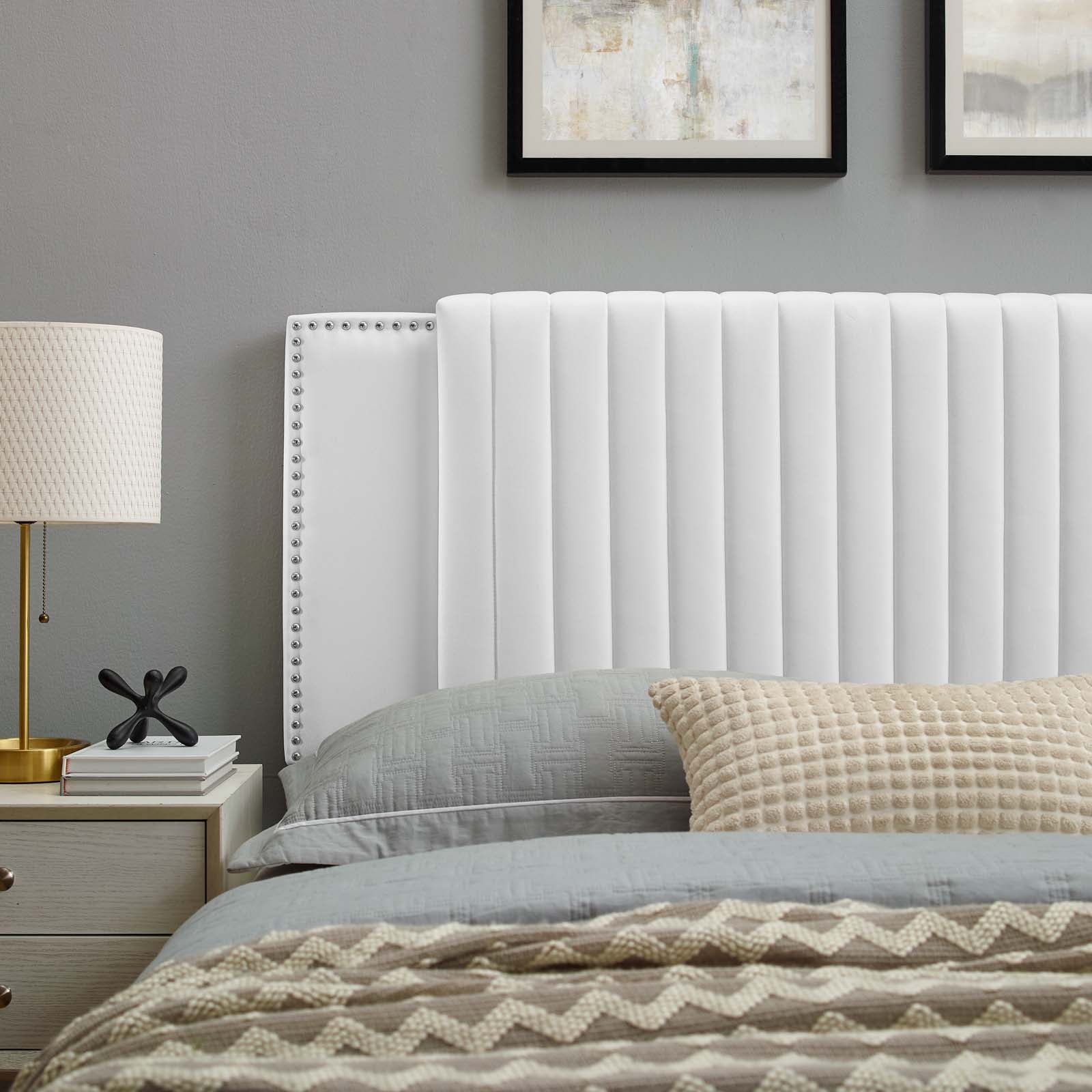 Felicity Channel Tufted Performance Velvet King/California King Headboard by Modway