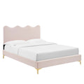 Current Performance Velvet Full Platform Bed by Modway
