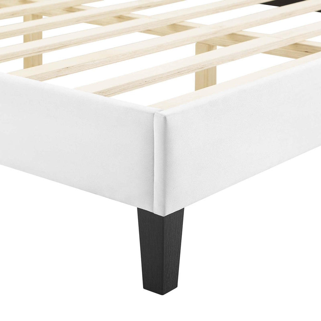 Current Performance Velvet Full Platform Bed by Modway