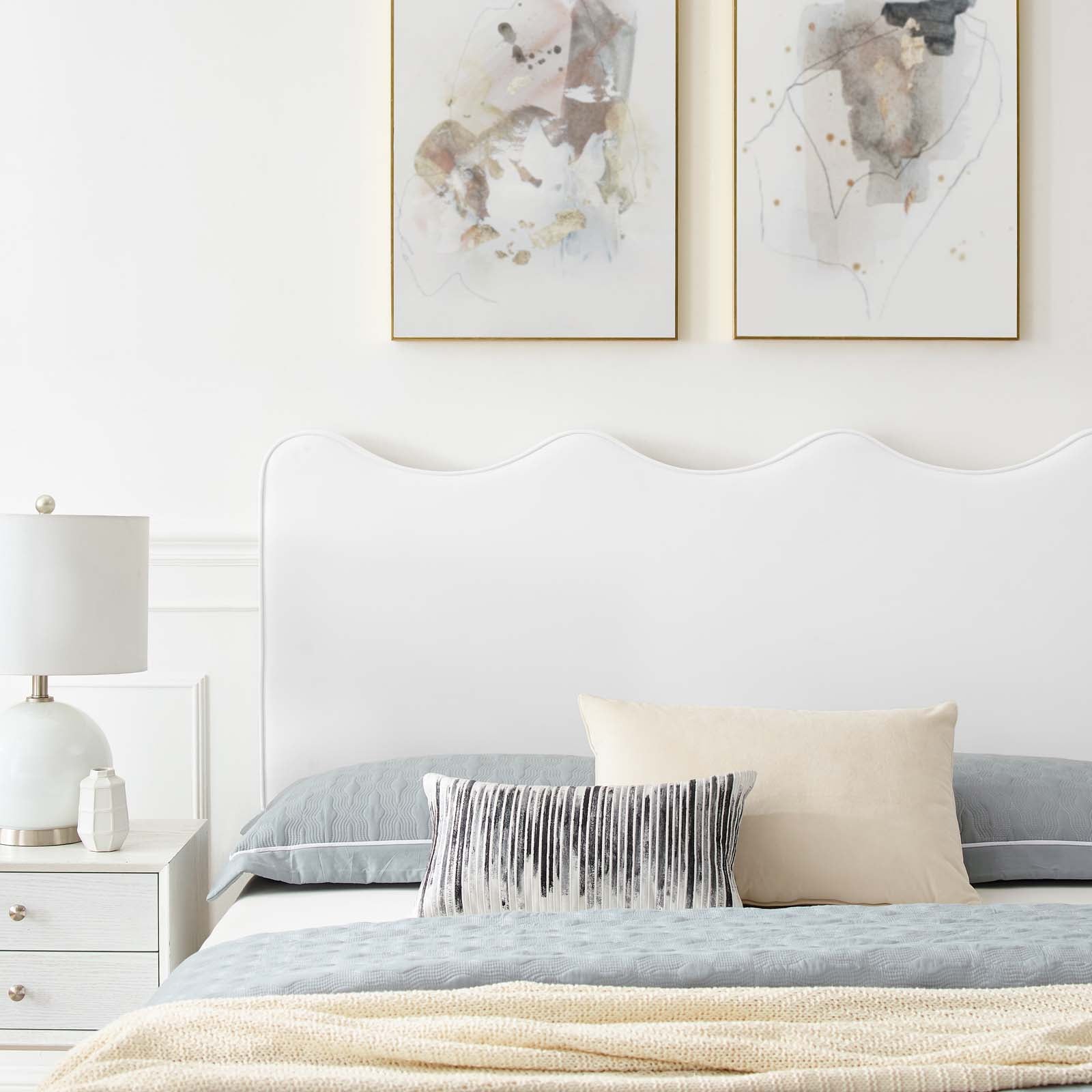 Current Performance Velvet Queen Platform Bed by Modway