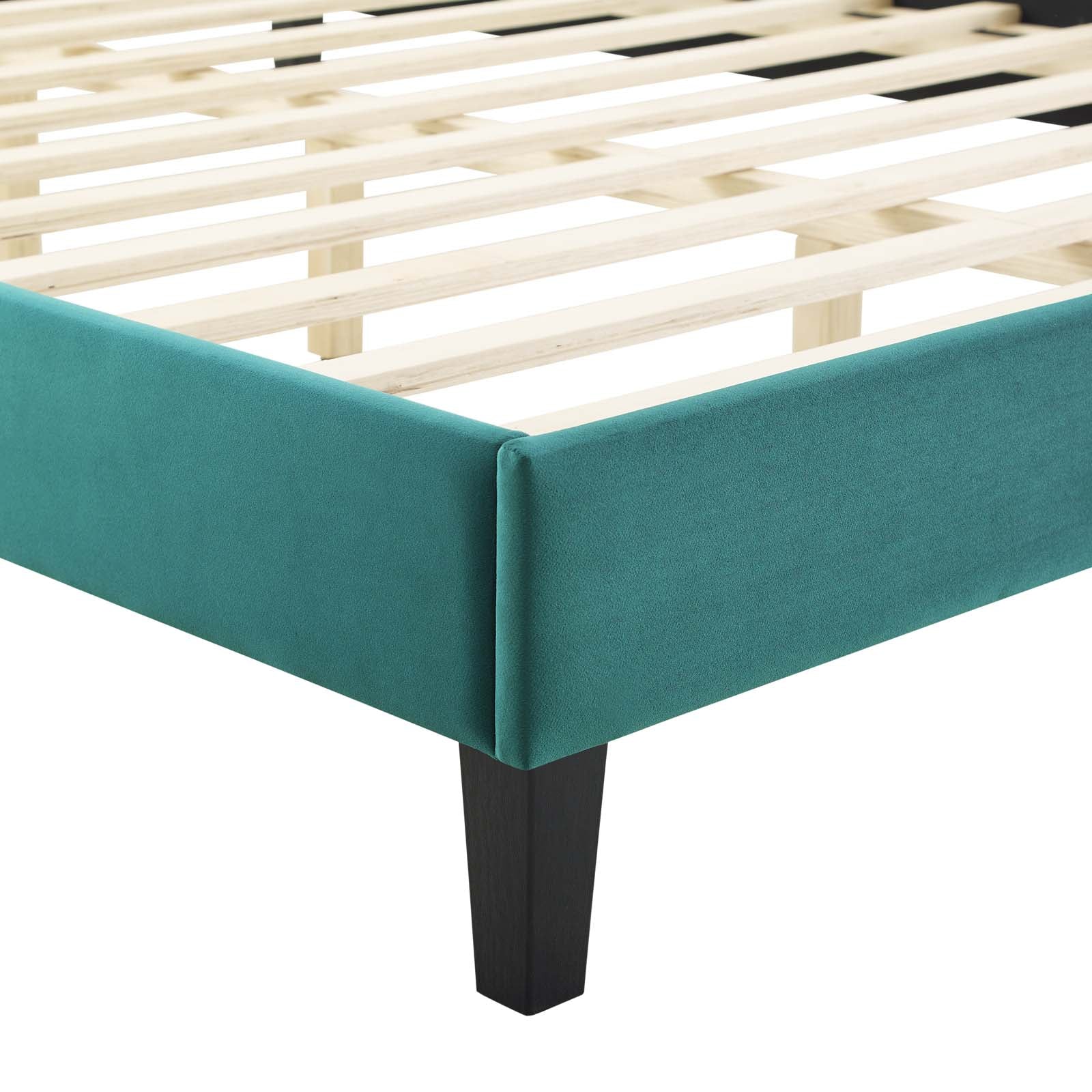Juniper Channel Tufted Performance Velvet Twin Platform Bed by Modway