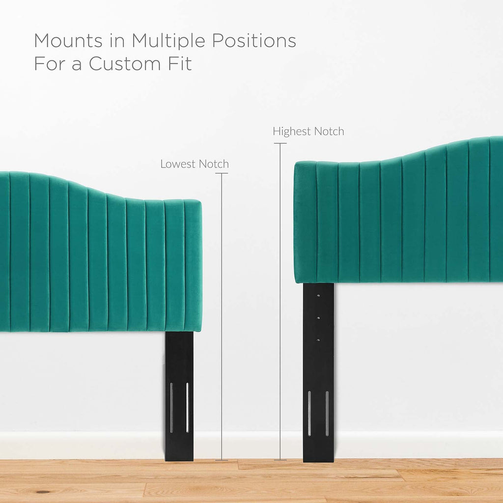 Juniper Channel Tufted Performance Velvet Twin Platform Bed by Modway