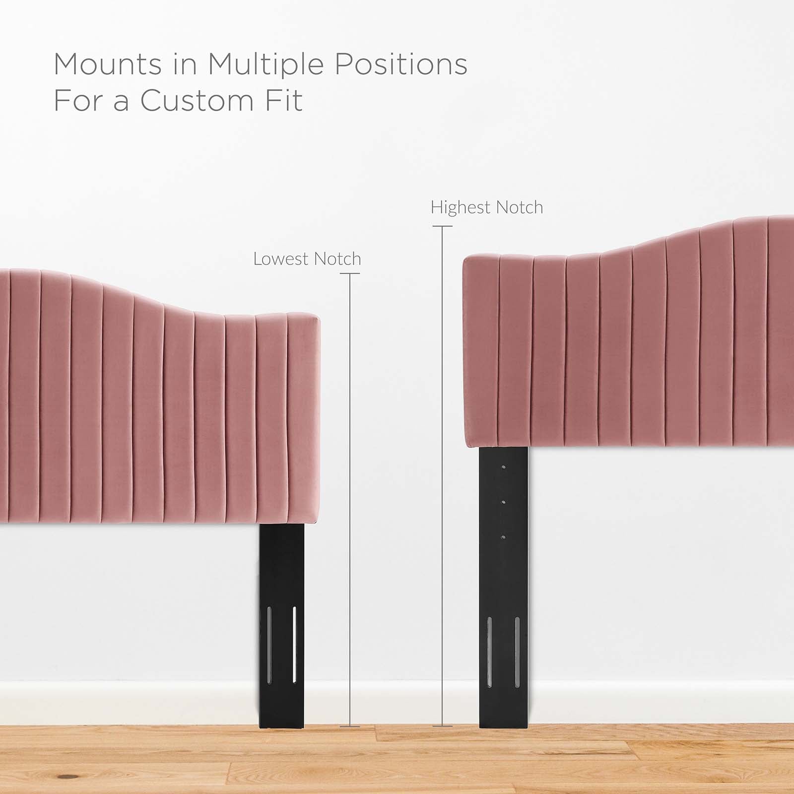 Juniper Channel Tufted Performance Velvet Full Pla