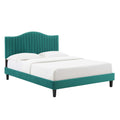 Juniper Channel Tufted Performance Velvet Full Platform Bed by Modway