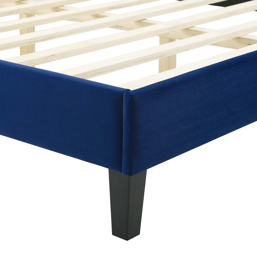 Juniper Channel Tufted Performance Velvet King Platform Bed by Modway