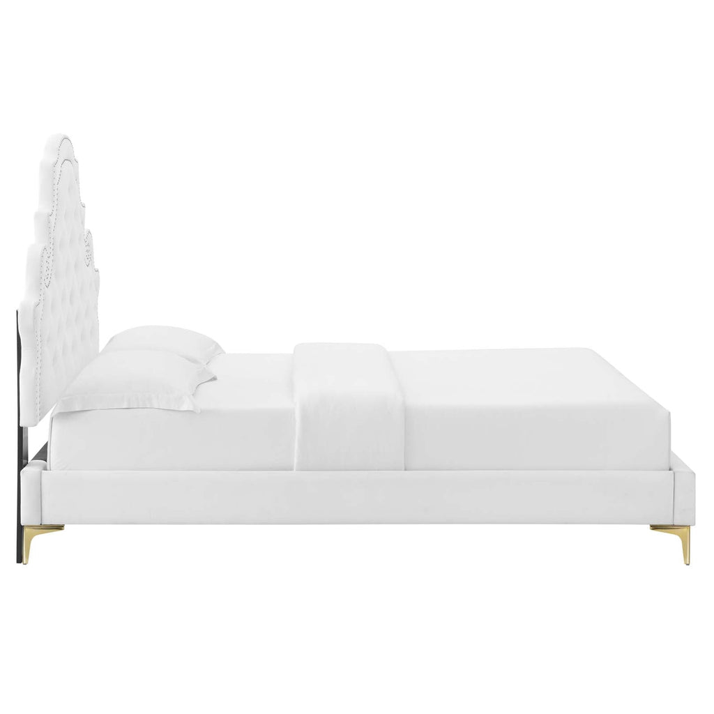 Gwyneth Tufted Performance Velvet Full Platform Bed by Modway