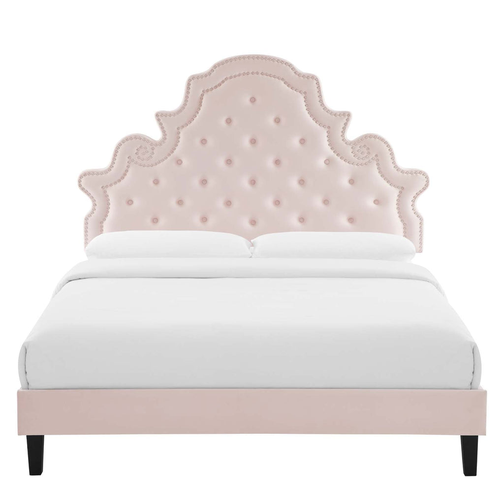 Gwyneth Tufted Performance Velvet Full Platform Bed by Modway