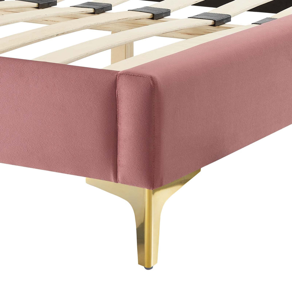 Liva Performance Velvet Twin Bed by Modway