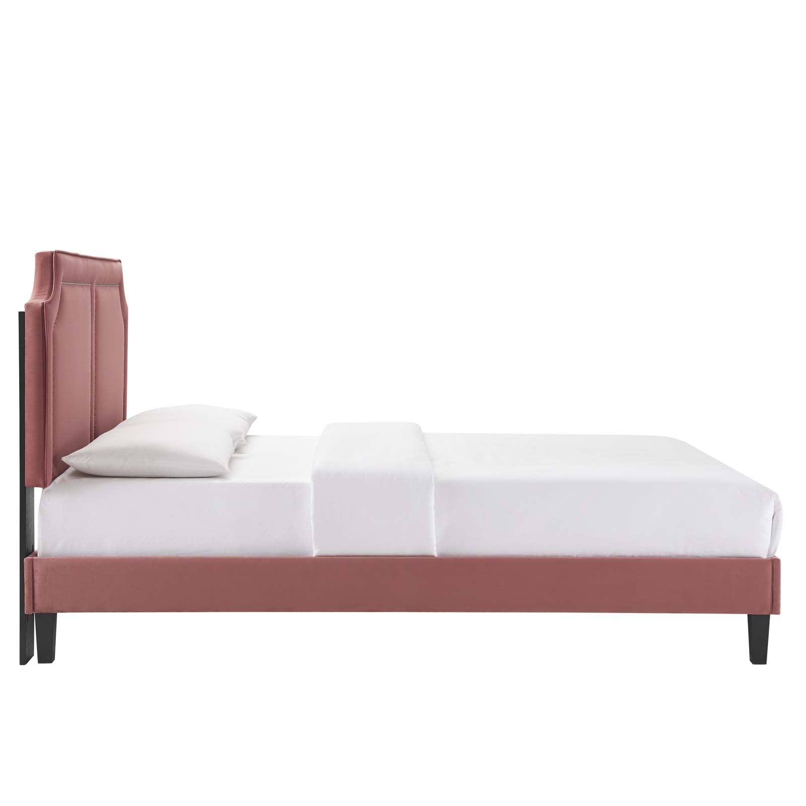 Novi Performance Velvet Twin Bed by Modway
