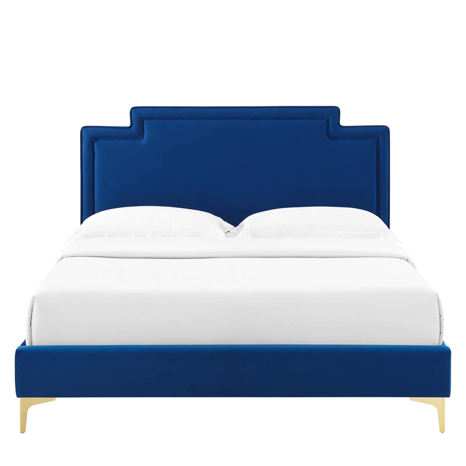 Liva Performance Velvet Queen Bed by Modway
