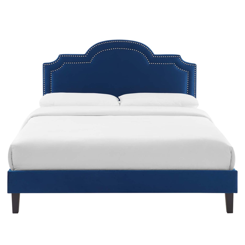 Aviana Performance Velvet Queen Bed by Modway