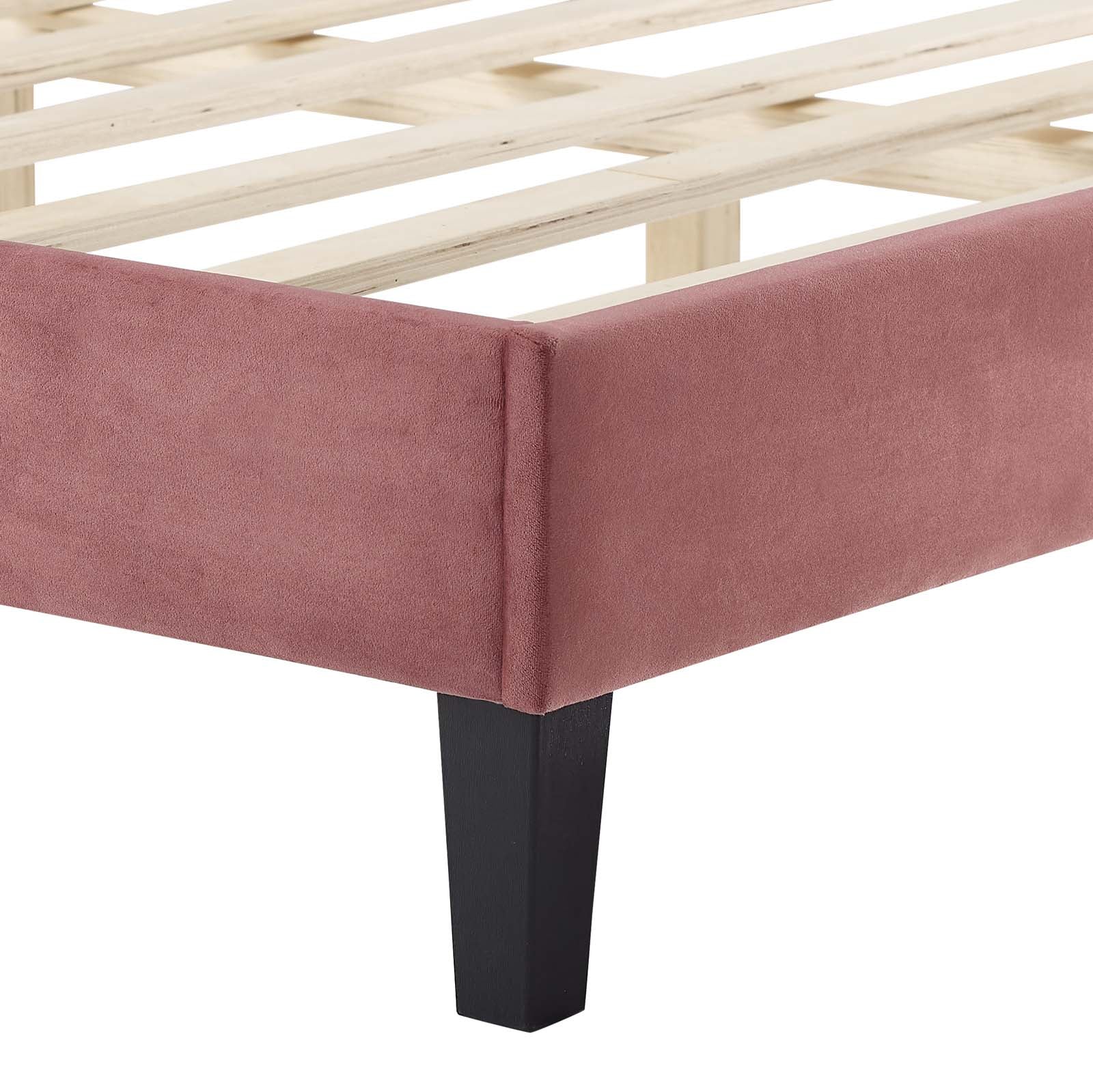 Liva Performance Velvet Queen Bed by Modway