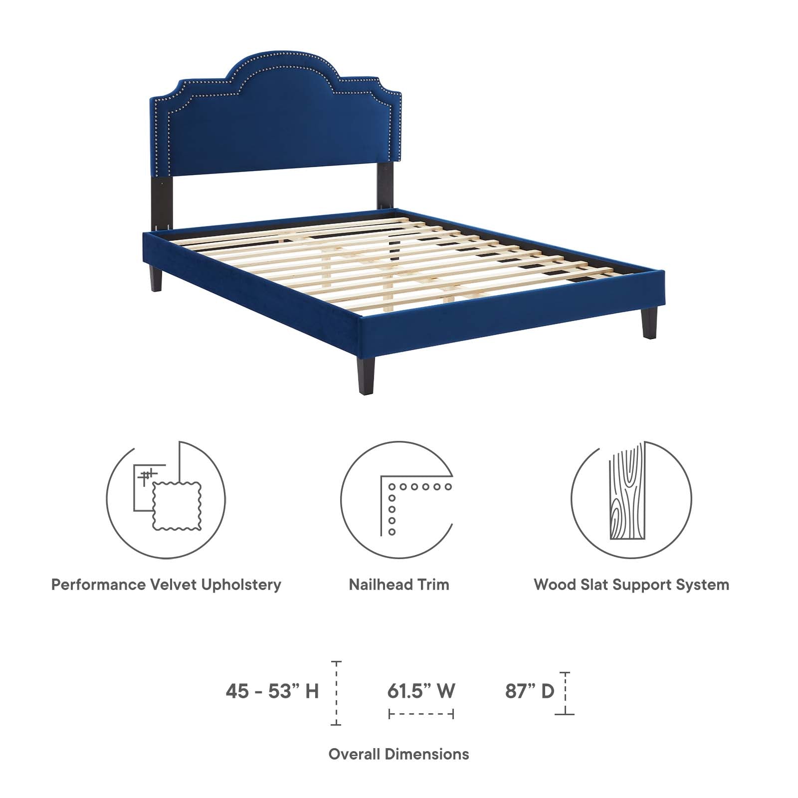Aviana Performance Velvet King Bed by Modway