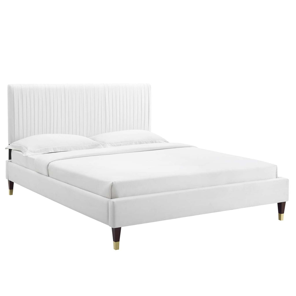 Peyton Performance Velvet Full Platform Bed by Modway