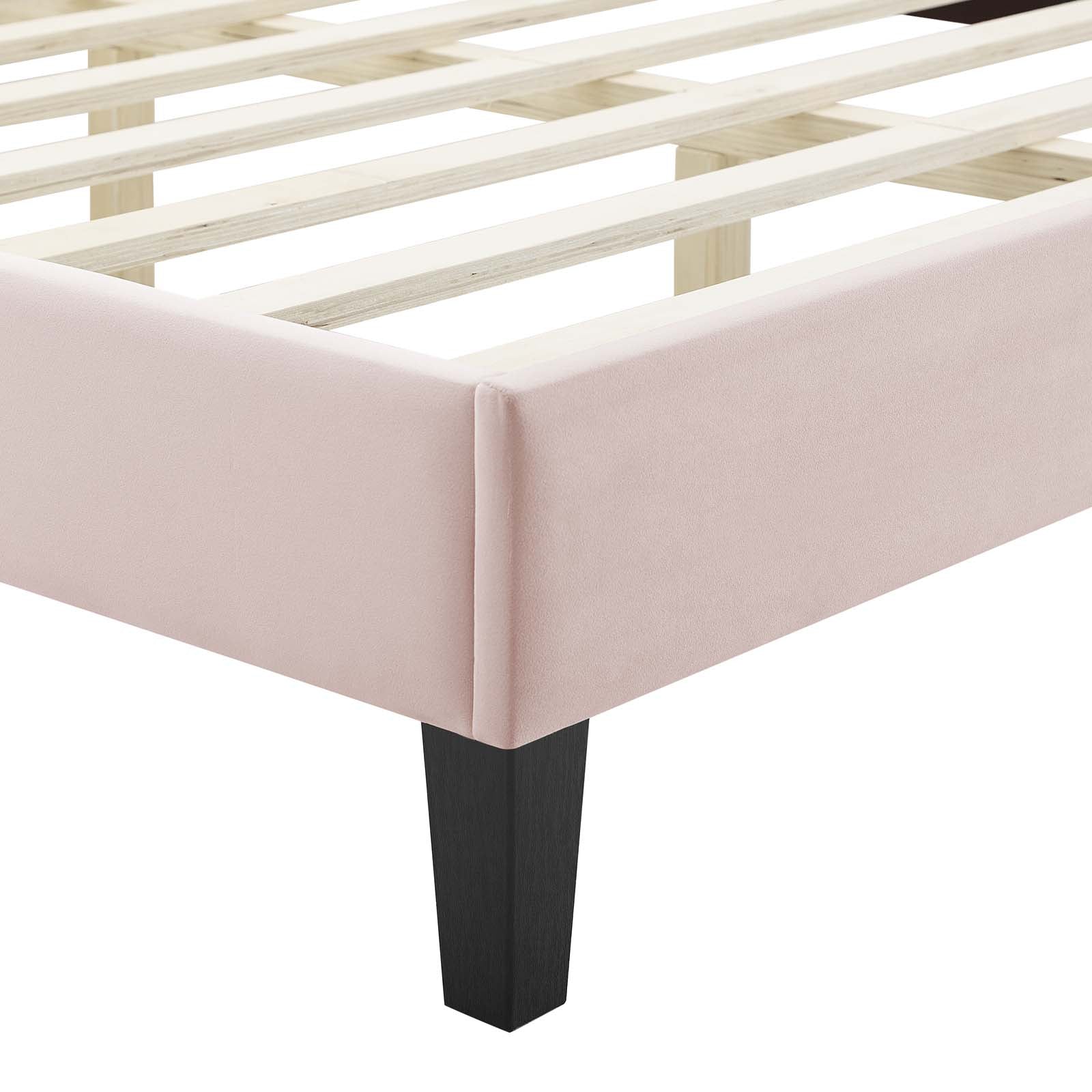 Sienna Performance Velvet Twin Platform Bed by Modway