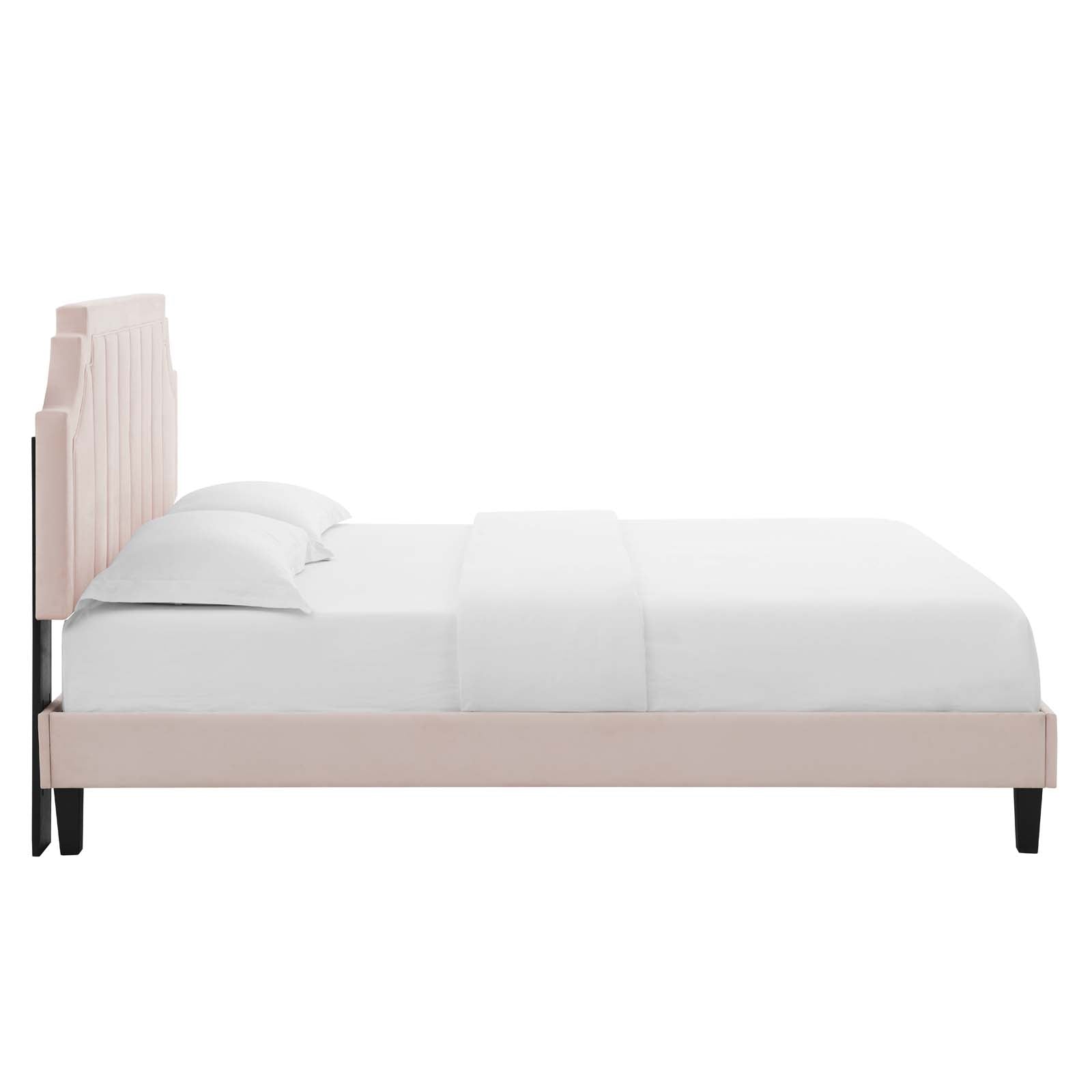 Sienna Performance Velvet Full Platform Bed by Modway