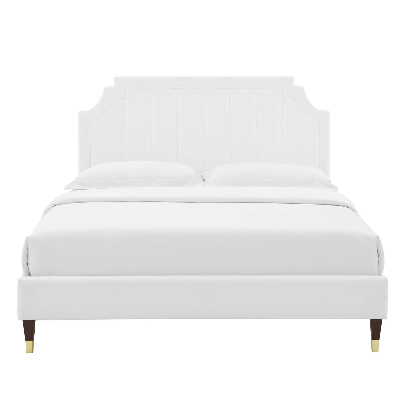 Sienna Performance Velvet King Platform Bed by Modway