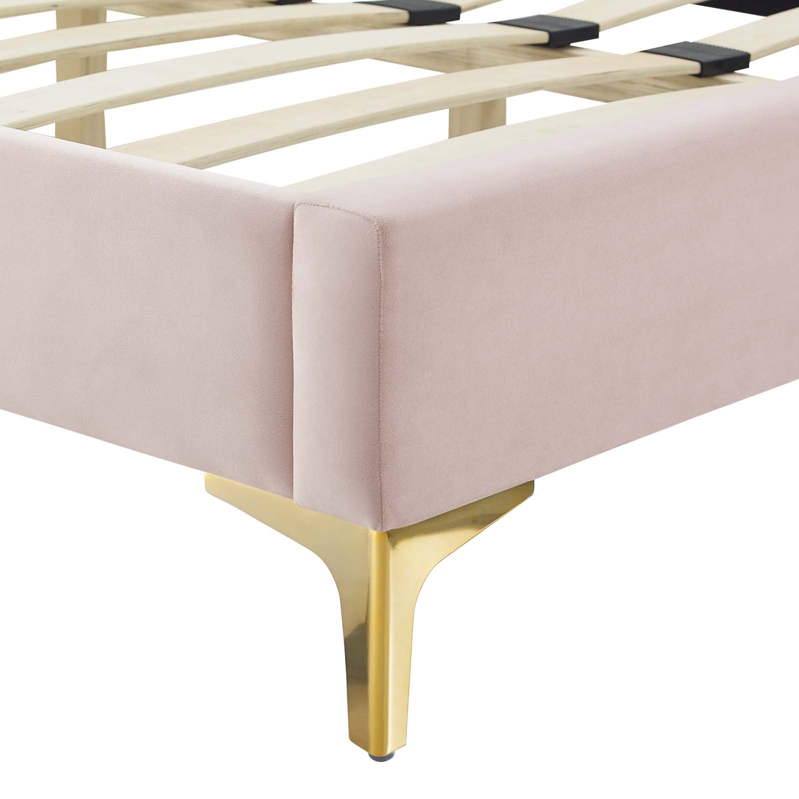 Alexandria Tufted Performance Velvet Twin Platform Bed by Modway