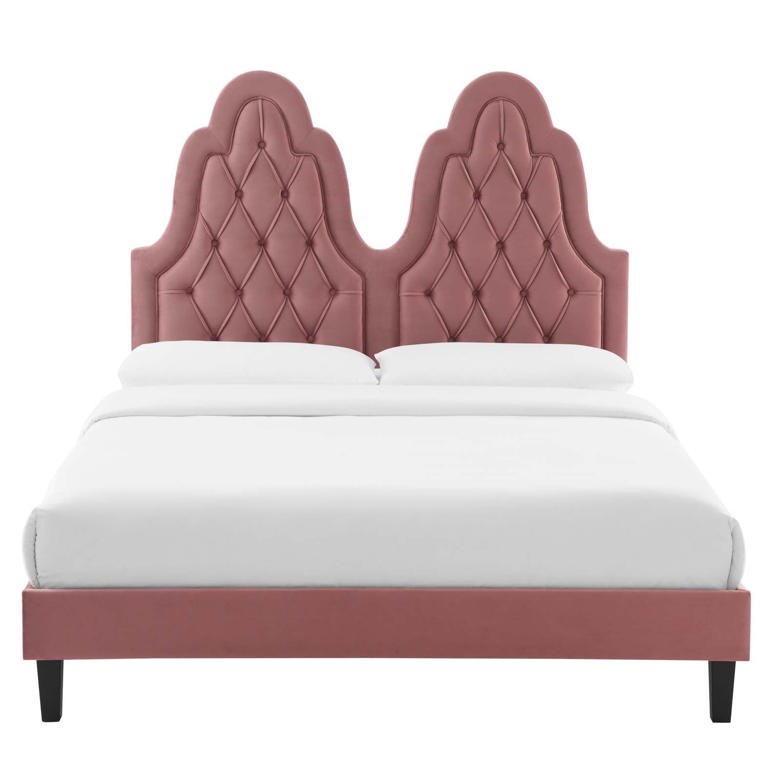 Alexandria Tufted Performance Velvet Twin Platform Bed by Modway