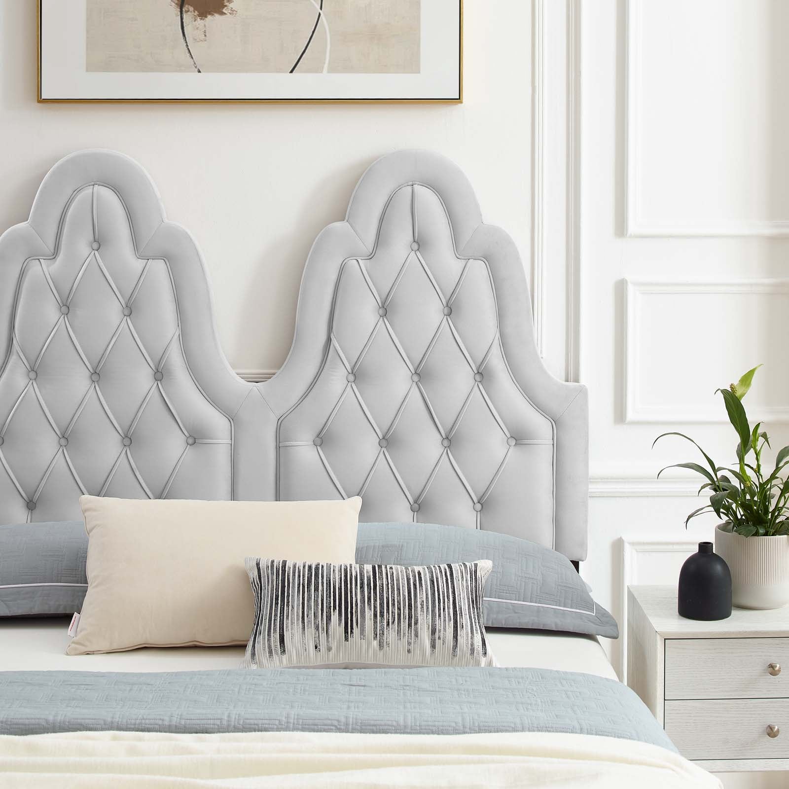 Alexandria Tufted Performance Velvet Twin Platform Bed by Modway