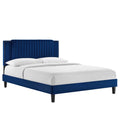 Zahra Channel Tufted Performance Velvet Queen Platform Bed by Modway