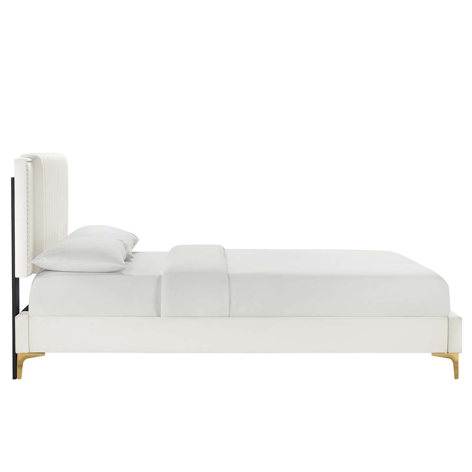 Zahra Channel Tufted Performance Velvet Full Platform Bed by Modway