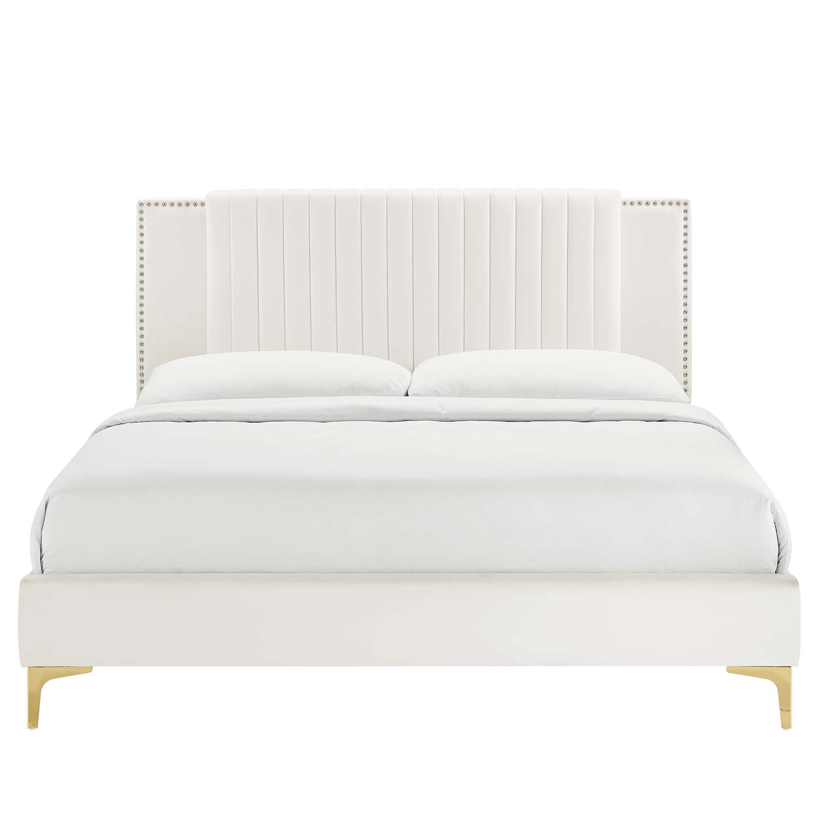 Zahra Channel Tufted Performance Velvet Full Platform Bed by Modway