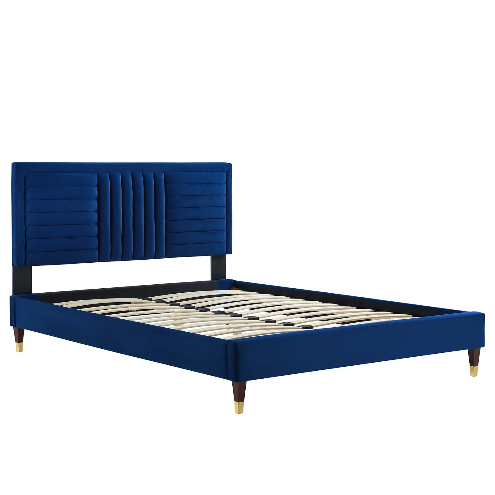 Sofia Channel Tufted Performance Velvet Full Platform Bed by Modway
