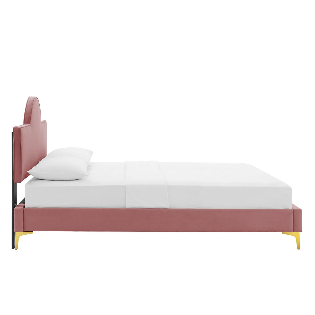 Sunny Performance Velvet Full Bed by Modway