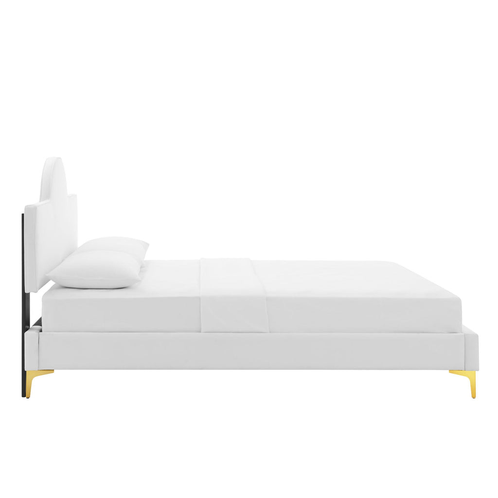 Sunny Performance Velvet King Bed by Modway