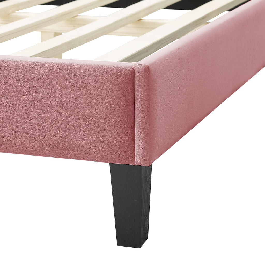 Soleil Performance Velvet Twin Bed by Modway