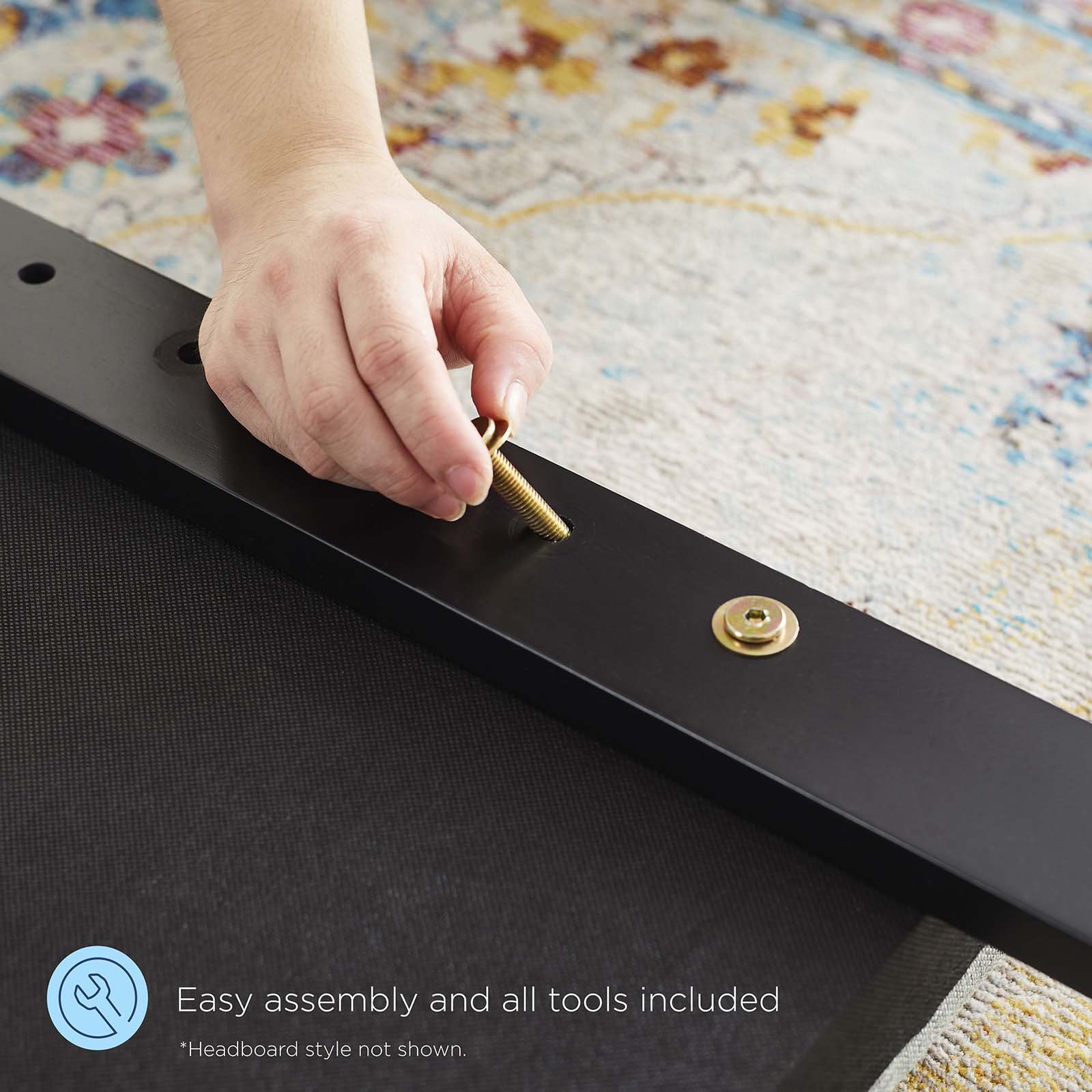 Daisy Performance Velvet Full Platform Bed by Modway