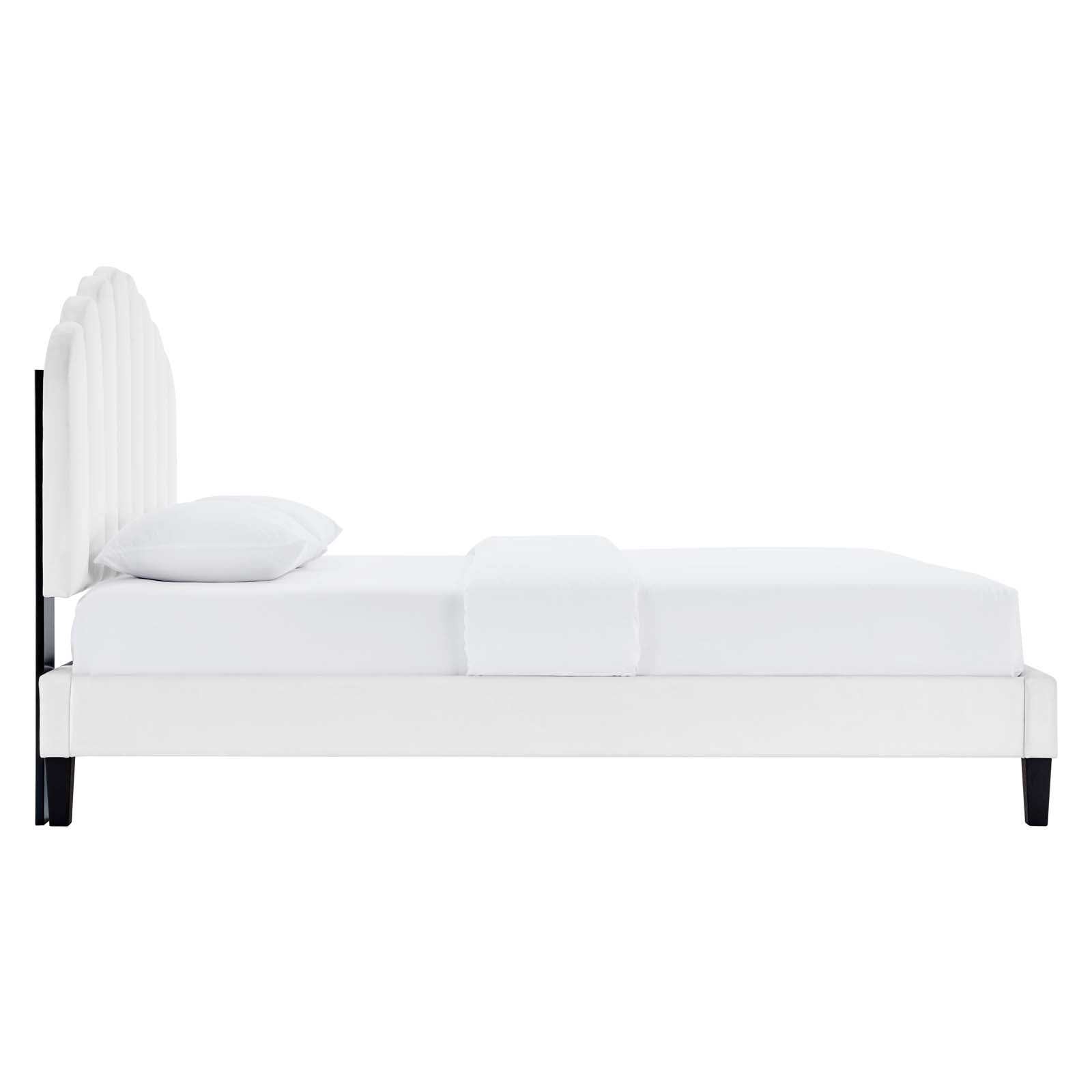 Daisy Performance Velvet Twin Platform Bed by Modway