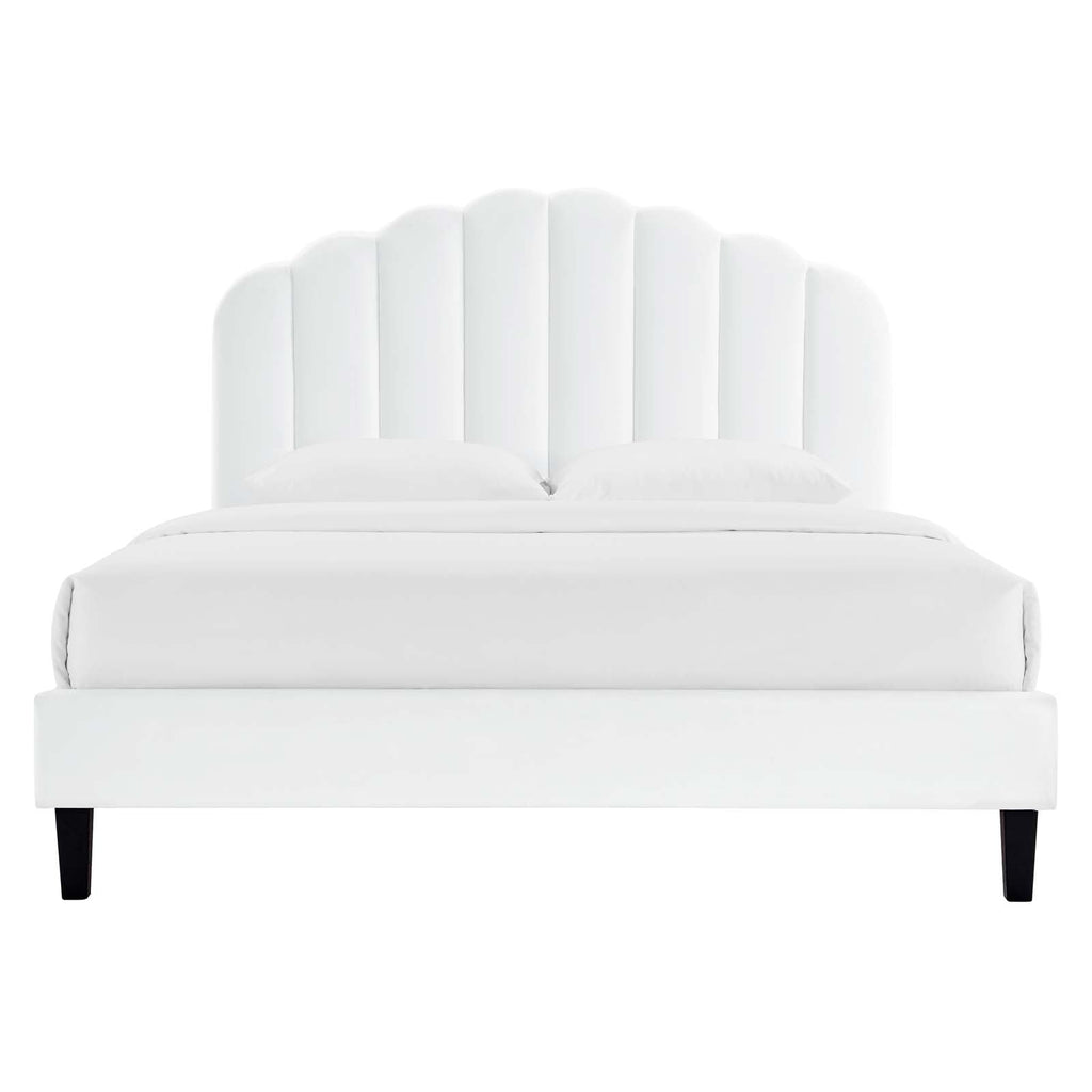 Daisy Performance Velvet Twin Platform Bed by Modway