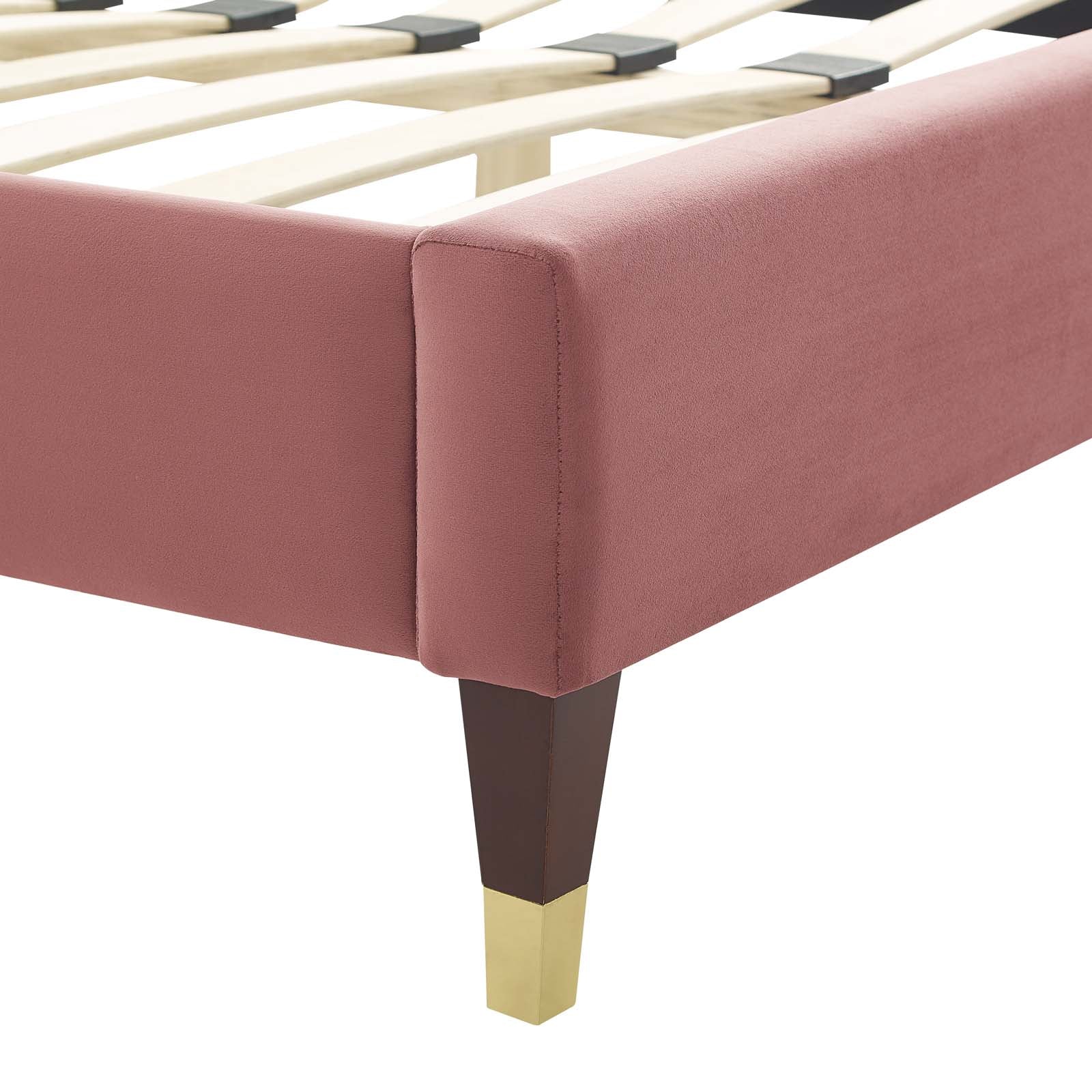 Colette Performance Velvet King Platform Bed by Modway