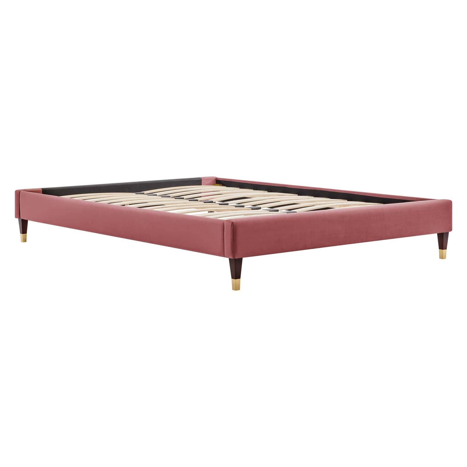 Colette Performance Velvet King Platform Bed by Modway