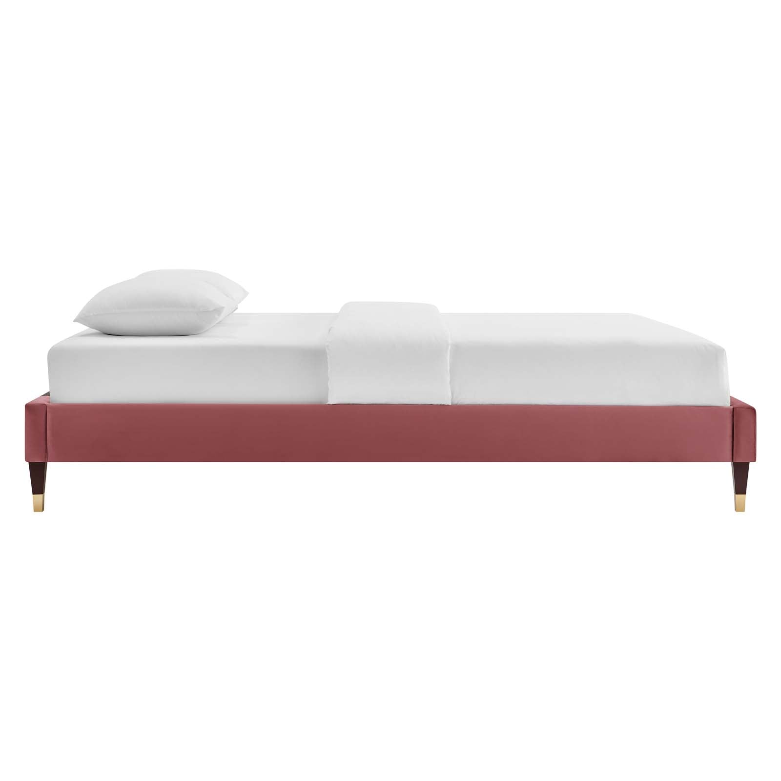 Colette Performance Velvet King Platform Bed by Modway