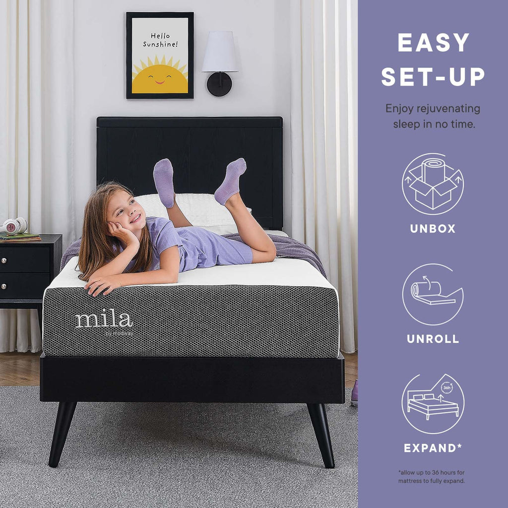 Mila 5" Narrow Twin Mattress by Modway