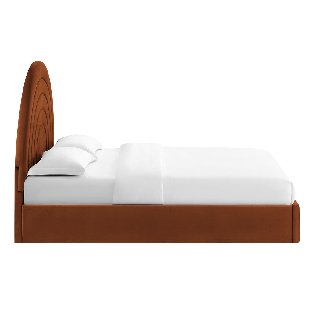 Solana Arched Performance Velvet King Platform Bed by Modway