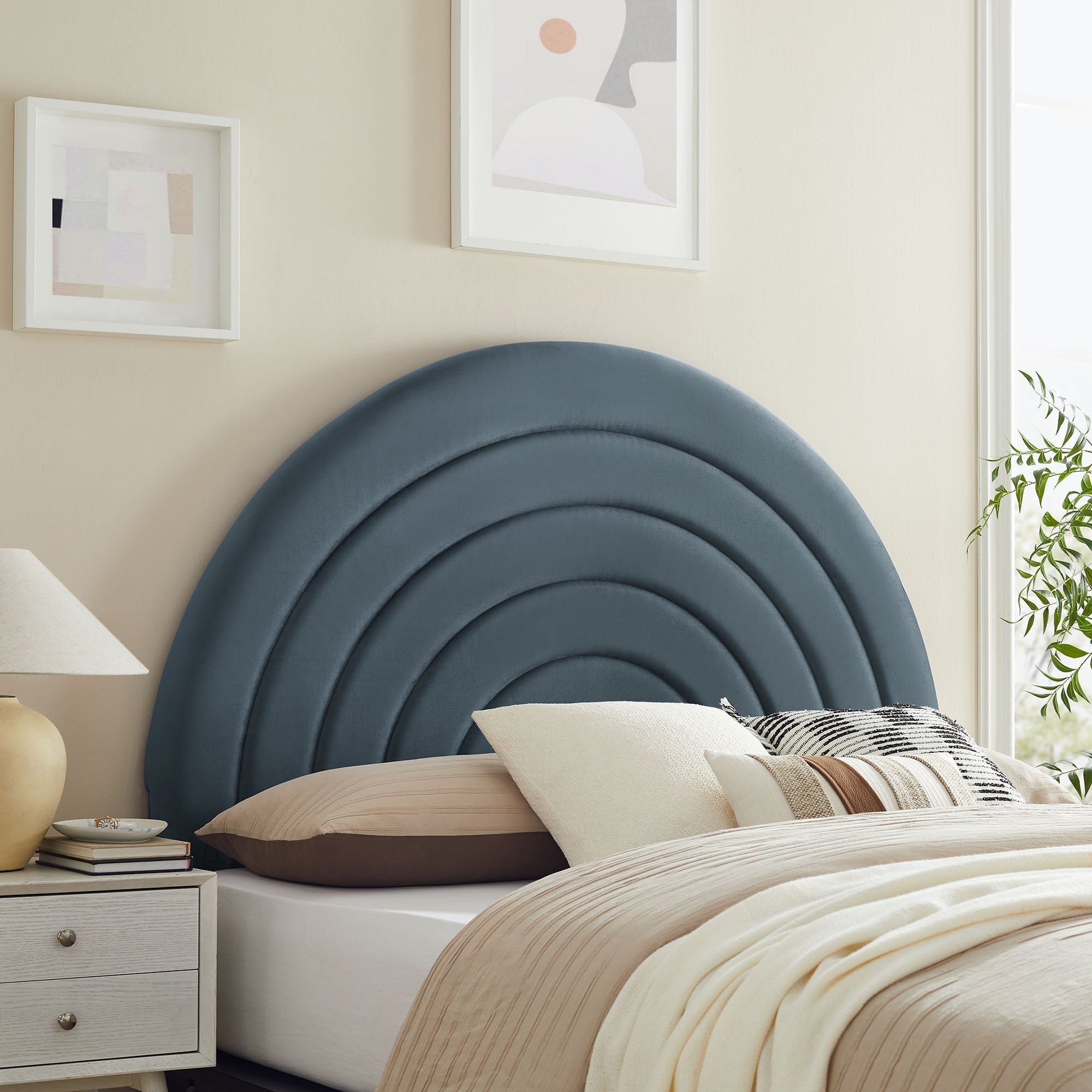 Solana Arched Performance Velvet Queen Headboard by Modway